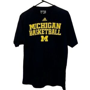 Michigan Basketball Size Large Adidas Go-To Tee T-Shirt